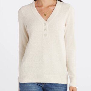 Stitch Fix Les Serein Ariad Off-White V-Neck Sweater NWT | Size XL